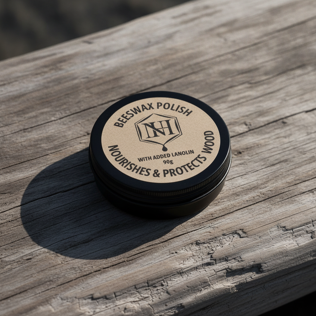 Natural Beeswax Wood Polish for Wooden Ring Care & Maintenance