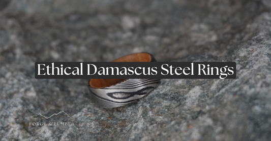 The Surprising Allure of Ethical Damascus Steel Rings: Forge & Lumber's Unique Wedding Bands