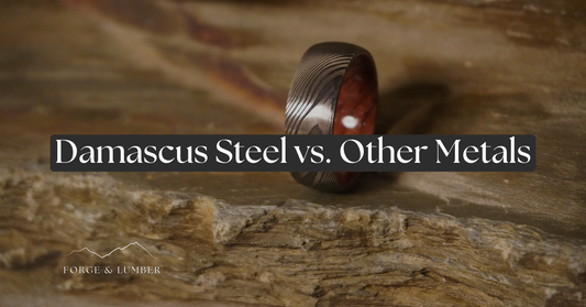 Unveiling the Magic: How Damascus Steel Rings Elevate Your Wedding Day Look