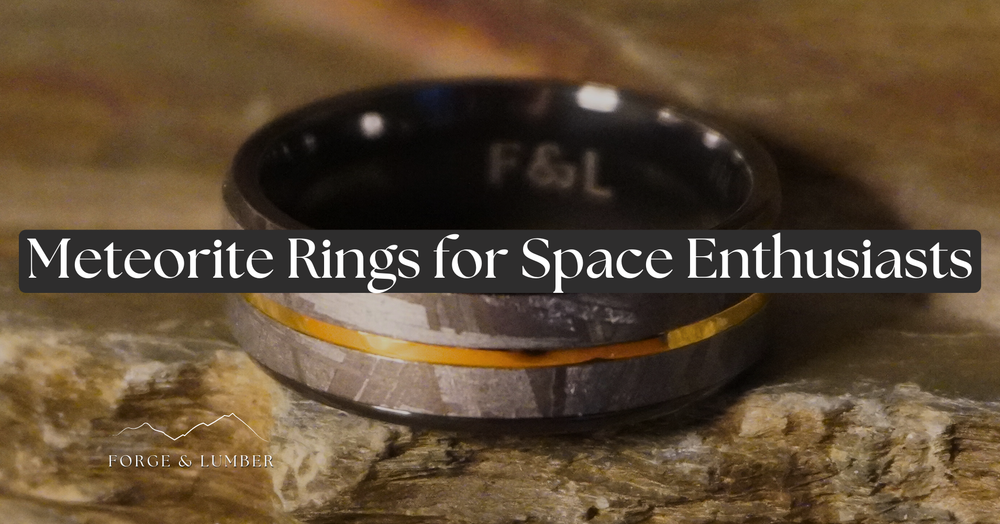 Meteorite rings – Forge & Lumber