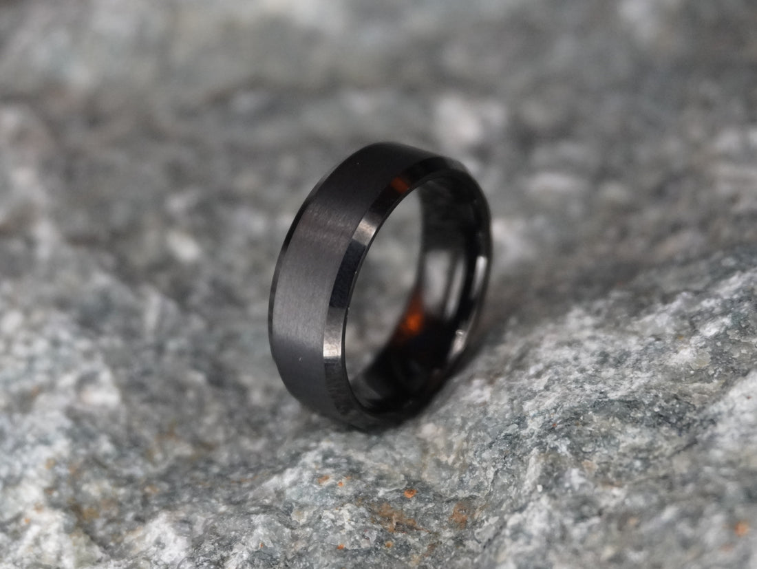 Bevelled Edge Wedding Ring