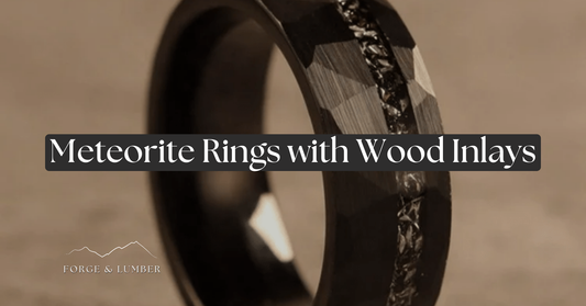 Celestial Love: How Meteorite Rings with Wood Inlays Are Redefining Wedding Band Traditions