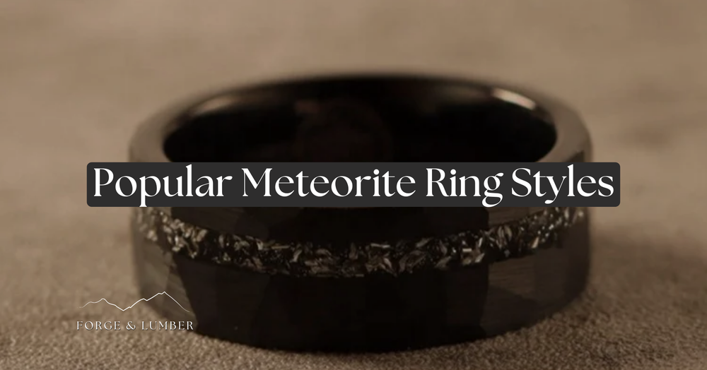 Meteorite rings – Forge & Lumber