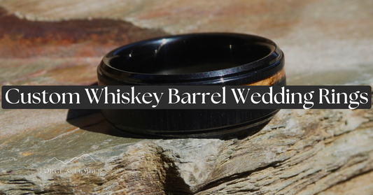 Unveiling the Magic: How Custom Whiskey Barrel Wedding Rings Capture Your Love Story