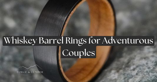 Whiskey Barrel Rings: The Perfect Symbol of Adventure for Spirited Couples