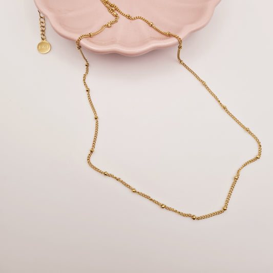 Gold Beaded Necklace