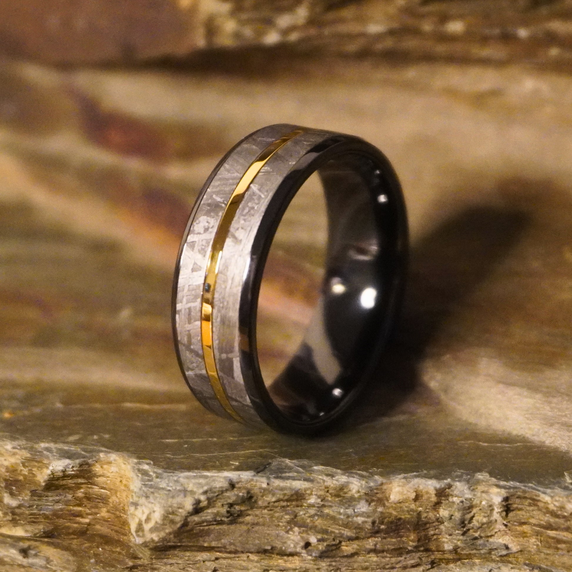 Le Crouss Alliance en or météorite zirconium noir Forge et