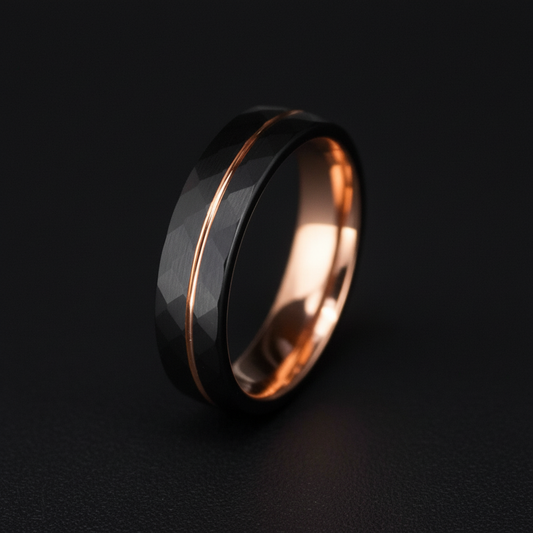The Bonnie ring by Forge and Lumber. 6mm width band.