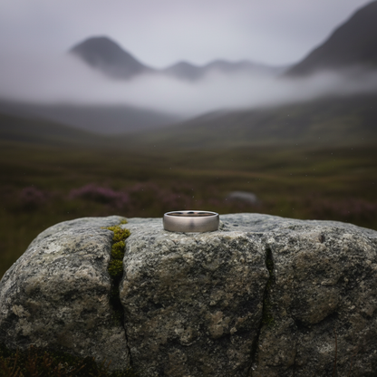 6mm domed titanium ring by Forge and Lumber, available in multiple sizes